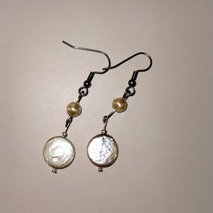 Pearl earrings